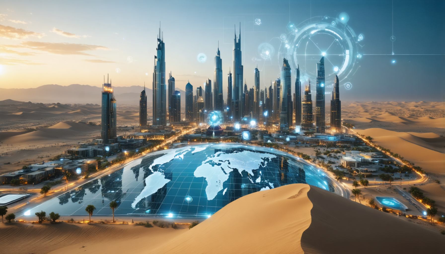 Revolūcija tuksnesī: Kā GCC gudrās pilsētas veido ceļu uz digitālo nākotni